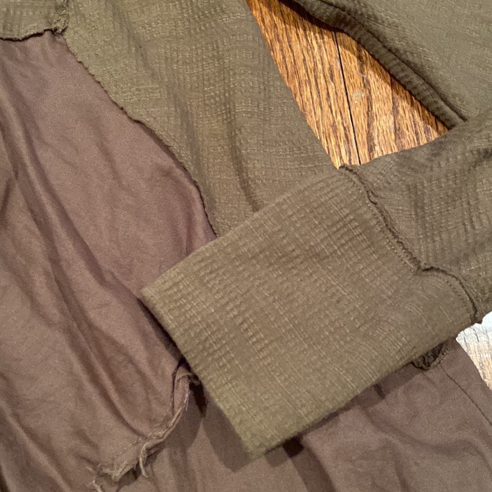 Free People We the Free olive tunic/dress/shirt size Medium - Picture 4 of 6